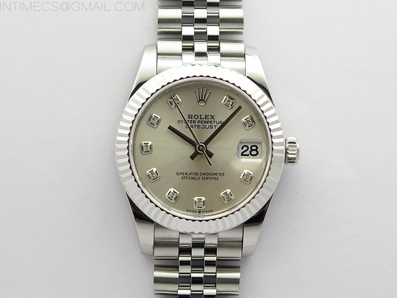 BP공장 롤렉스 데이저스트 31 실버다이얼 2813무브 21600진동 Datejust 31mm 278271 SS BP Best Edition Silver Crystal Markers Dial on Jubilee Bracelet