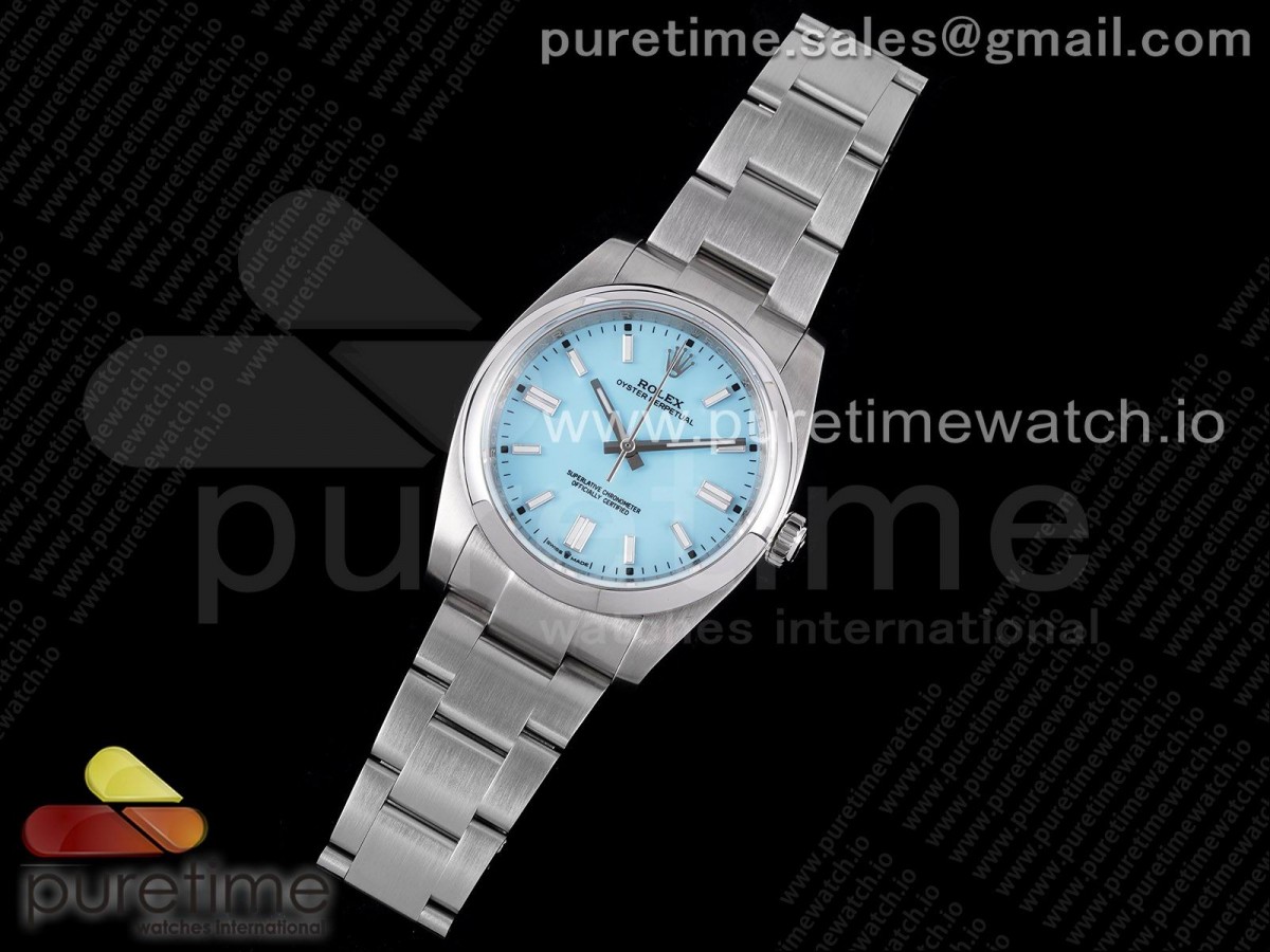 KR공장 오이스터 36미리 티파니블루다이얼 2824 Oyster Perpetual 126000 36mm KRF 1:1 Best Edition 904L Steel Tiffany Blue Dial A2824