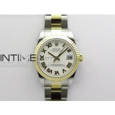 BP 롤렉스 데이저스트 31 옐로우골드콤비 화이트다이얼 2813 Datejust 31mm 278273 SS/YG BP Best Edition White Roman Markers Dial on SS/YG Oyster Bracelet