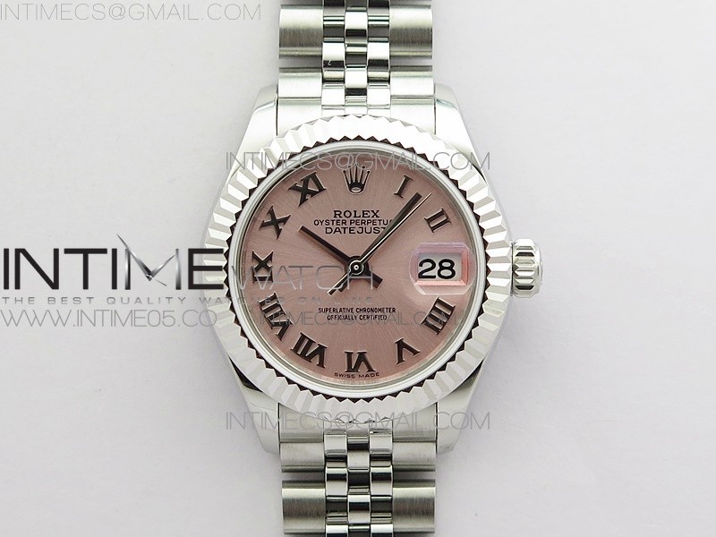 BP공장 롤렉스 데이저스트 28 핑크다이얼 2671 Datejust 28mm 279174 SS BP Best Edition Pink Roman Markers Dial on SS Jubilee Bracelet ETA2671