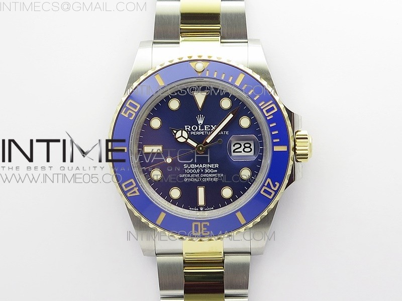 BP공장 41미리 청콤 2813무브 28800진동 Submariner 41mm 126613 LB SS/YG BP Best Edition Blue Dial on SS/YG Bracelet