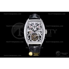 AB공장 프랭크뮬러 패스트 투어빌론 스틸 블랙핸즈 가죽스트랩 Fast Tourbillon Blk SS/LE SKE ABF Tourbillon