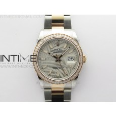 BP공장 롤렉스 데이저스트 36 로즈골드콤비 다이아몬드베젤  실버팜다이얼 오이스터브레이슬릿 DateJust 36 SS/RG 126281 BP 1:1 Best Edition Silver/Gray Dial on Oyster Bracelet