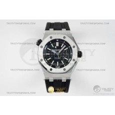 SF공장 오데마피게 로얄오크오프쇼어 다이버 15703 스틸 블랙다이얼 러버스트랩 Royal Oak Offshore Diver 15703 SS/RU Black SF A3120