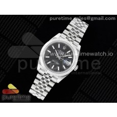 NTF공장 롤렉스 데이저스트 41 스틸 블랙다이얼 플루티드베젤 쥬빌레브레이슬릿 DateJust 41 126334 NTF 1:1 Best Edition 904L Steel Black Stick Dial on Jubilee Bracelet VR3235