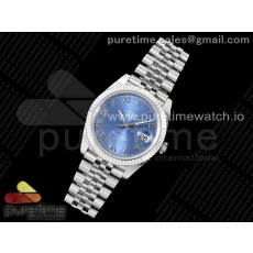 ZF공장 롤렉스 데이저스트 41 스틸 블루다이얼 로만인덱스 플루티드베젤 쥬빌레브레이슬릿 DateJust 41 126334 ZF 1:1 Best Edition 904L Steel Blue Dial Roman Marker on Jubilee Bracelet A2824