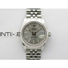 APS공장 롤렉스 레이디 데이저스트 28 스틸 실버바다이얼 플루티드베젤 쥬빌레브레이슬릿 Datejust 28mm 279179 SS APSF Best Edition Silver Dial Sticks Markers on SS Jubilee Bracelet NH05