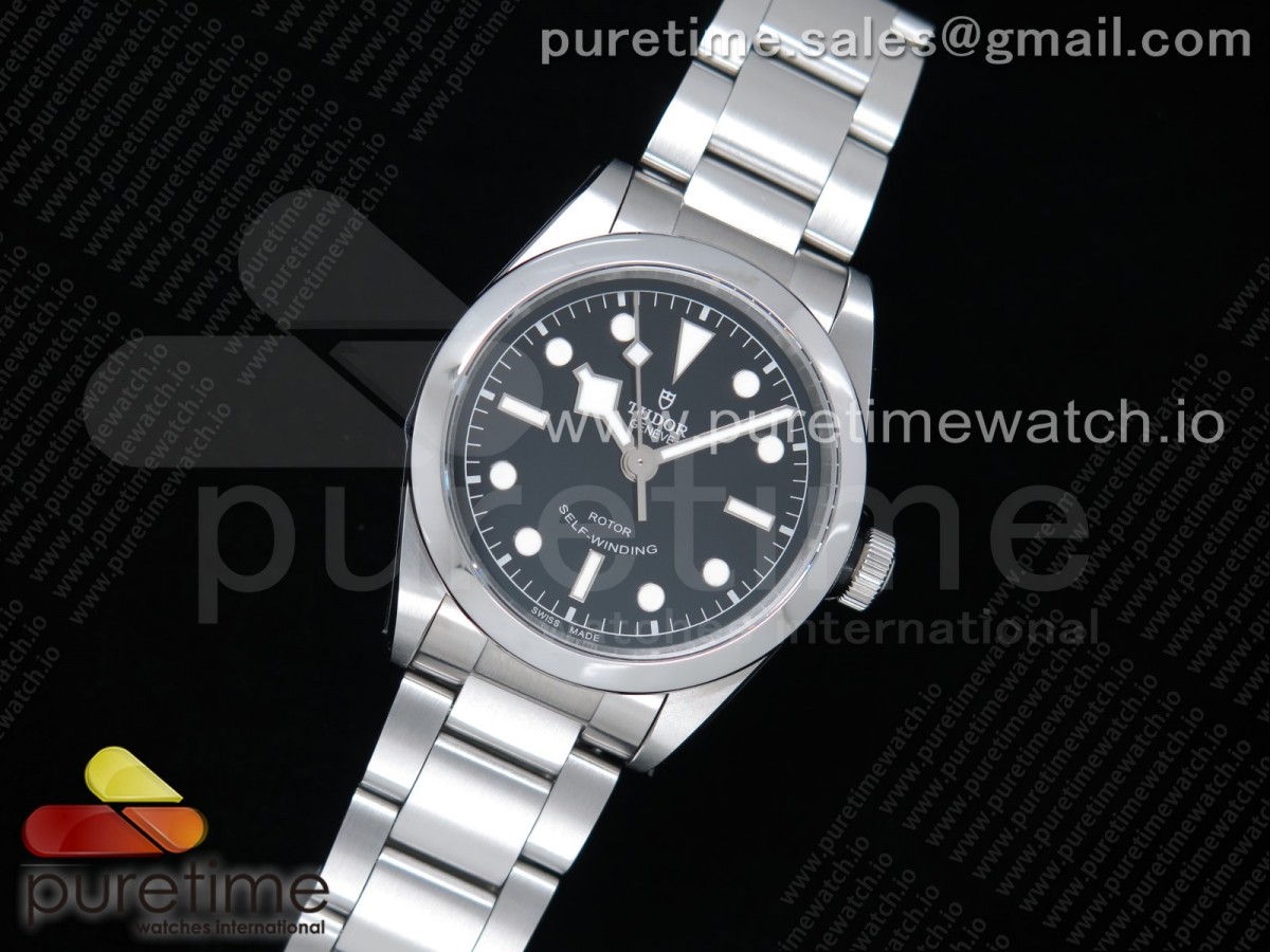 KR공장 튜더 블랙베이 36 스틸 블랙다이얼 브레이슬릿 Black Bay 36 KRF 1:1 Best Edition Black Dial on SS Bracelet A2824 V2