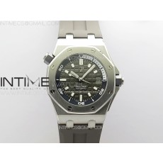 ZF공장 오데마피게 로얄오크 오프쇼어 다이버 15720 그레이다이얼 러버스트랩 Royal Oak Offshore Diver 15720 ZF 1:1 Best Edition Gray Dial on Gray Rubber Strap A4308