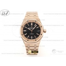 B7공장 오데마피게 로얄오크 15450OR 로즈골드금통 블랙다이얼 브레이슬릿 Royal Oak 37mm 15450OR RG/RG Black B7F MY9015