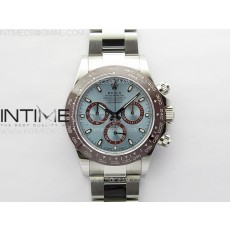 Noob공장 롤렉스 세라믹 데이토나 아이스블루다이얼 브레이슬릿 눕 Daytona 116506 904L Noob 1:1 Best Edition Ice Blue Dial on 904L SS Bracelet SA4130