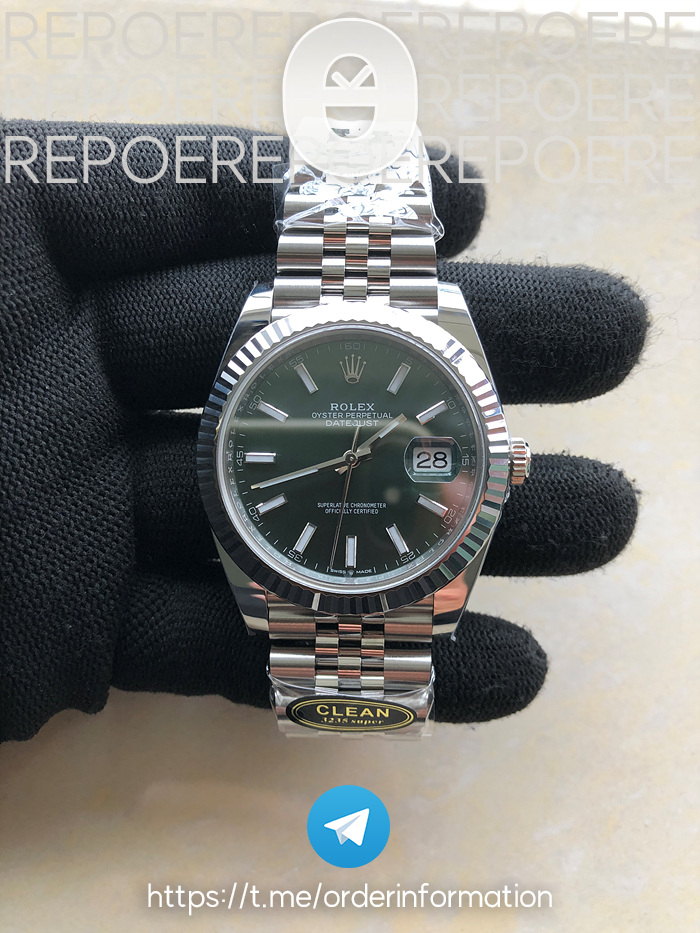 CLEAN공장 롤렉스 데이저스트 41 스틸 민트그린다이얼 플루티드베젤 쥬빌레브레이슬릿 클린공장 DateJust 41 126334 Clean 1:1 Best Edition 904L Steel Green Dial on Jubilee Bracelet VR3235