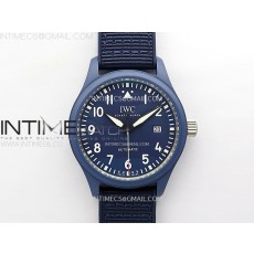 ZF공장 IWC 라우레우스 블루세라믹케이스 블루다이얼 블루나일론스트랩 Pilot’s Watch Laureus Blue Ceramic IW328101 ZF 1:1 Best Edition on Blue Nylon Strap A32111