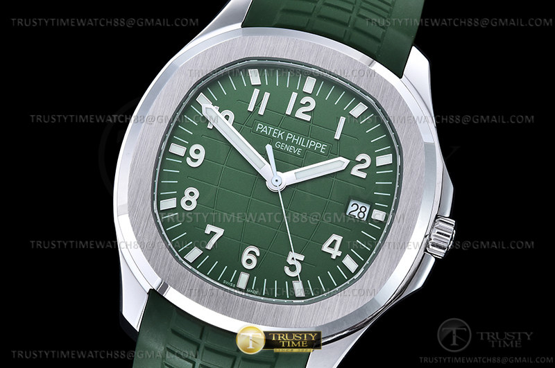 3K공장 파텍필립 아쿠아넛 5168 스틸 그린다이얼 러버스트랩 Aquanaut Ref.5168 SS/RU Green/Num 3KF V3 Asia 330