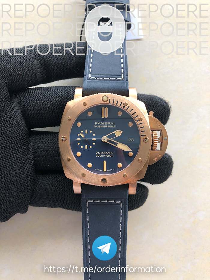 VS공장 파네라이 PAM1074 섭머저블 블루다이얼 블루가죽스트랩 PAM 1074 Submersible Bronzo 42mm BR/LE Brn VSF P900