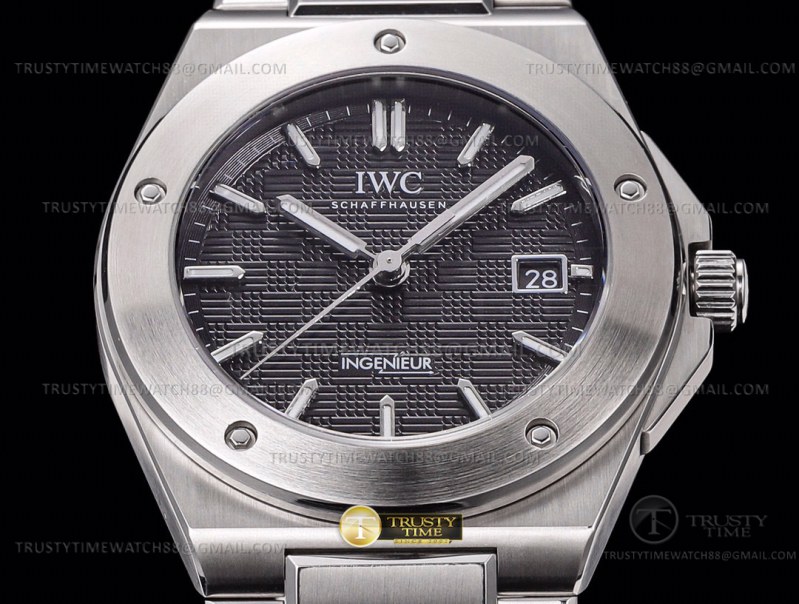 GH공장 IWC 인제니어 블랙다이얼 브레이슬릿 IWC0555B - Ingenieur Auto SS/SS Black GHF MY9015