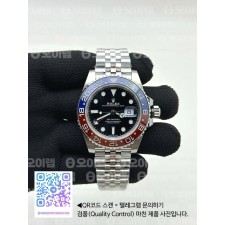 국내배송!! VS공장 롤렉스 GMT마스터2 펩시 스틸 레드블루베젤 쥬빌레브레이슬릿 (고유번호 os181)