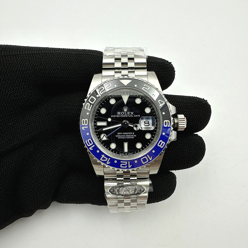 국내배송!! CLEAN공장 롤렉스 GMT마스터2 파워에이드 스틸 블랙다이얼 블루앤블랙베젤 쥬빌레브레이슬릿 DD3285 (고유번호 C12)